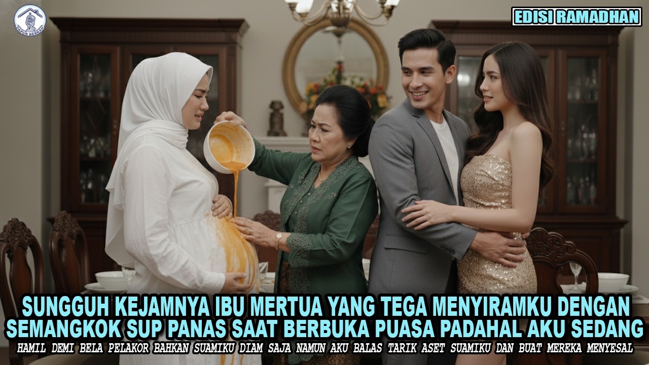 IBUMERTUA TEGA MENYIRAM SOP SAAT BERBUKA PUASA - PADAHAL AKU SEDANG HAMIL DEMI BELA PELAKOR SUAMIKU