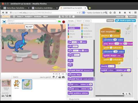 Programmēšanas vide jebkuram skolēnam - Scratch, 1. programmiņas pabeigšana no IG