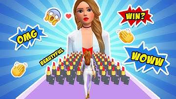 Beauty Walk 3D 👸💄 All Levels Gameplay Android, iOS (Level 1-10)