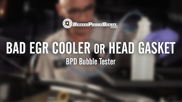 Bad EGR Cooler or Head Gasket; 6.0L Power Stroke