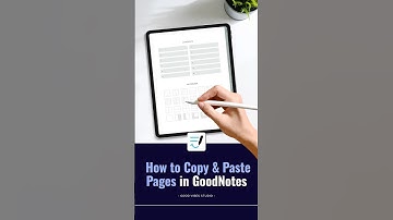 How to Copy & Paste Pages in GoodNotes | GoodNotes Basic Guide✍️ #Shorts