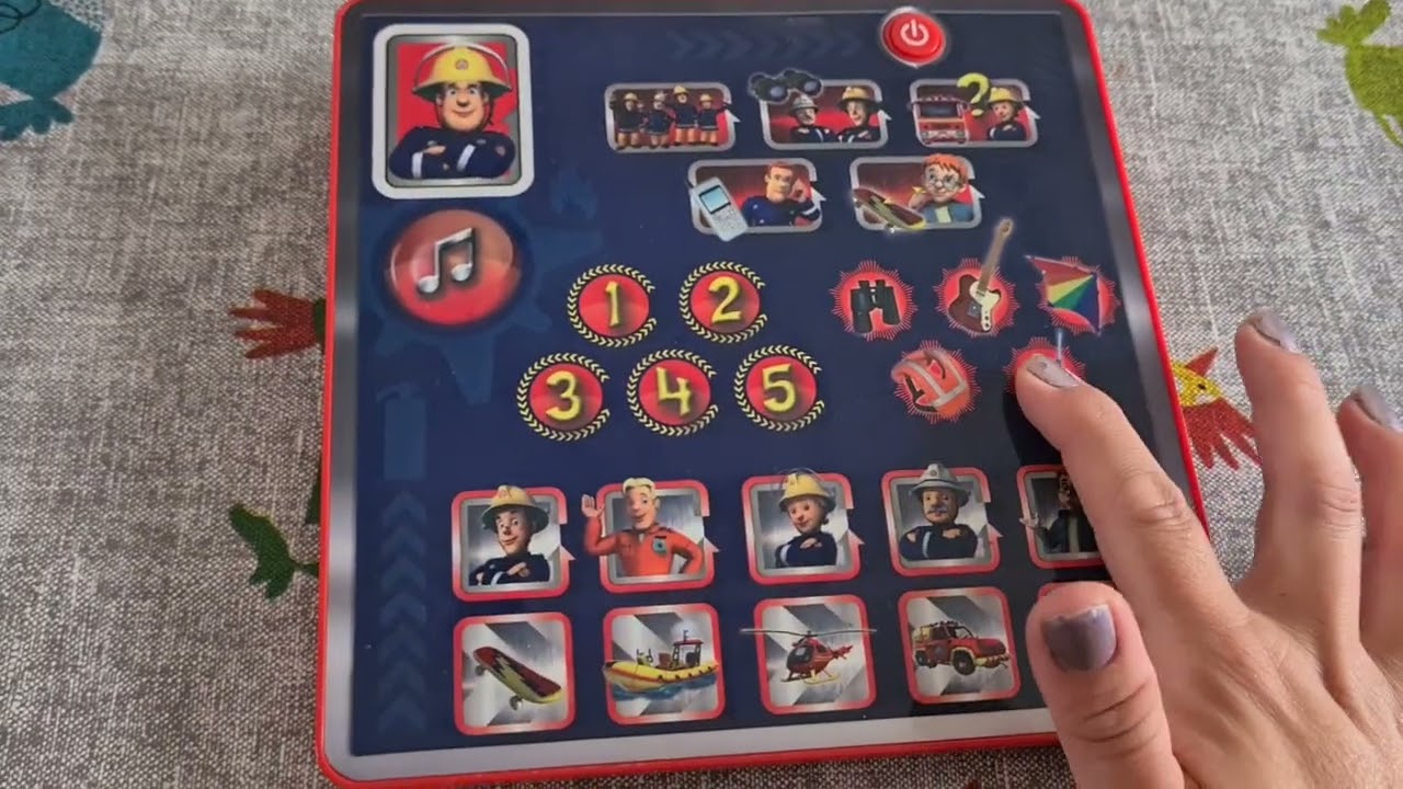 Fireman Sam Tablet Educational game/electronic toy