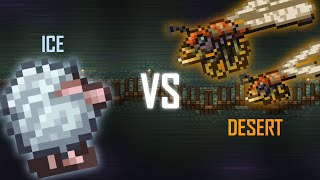 Ice/Snow Biome vs Desert Biome (Cold enemy vs hot enemy) | Biome Battle Terraria