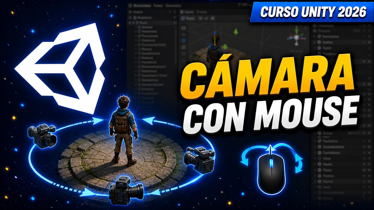 Unity 3D — Cámara con Mouse (Click + Drag) | Curso Unity 2026 #13 - YouTube