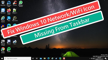 Fix Windows 10 Network/WiFi icon Missing From Taskbar