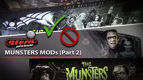 Munsters Pinball Mods Part 2 - STERN PINBALL (side rails and topper)