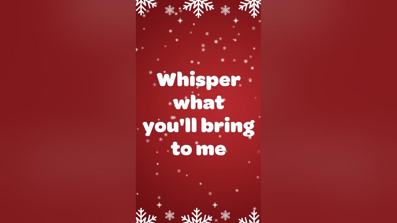 Christmas SING ALONG Jolly Old Saint Nicholas 🎅 Merry Christmas 🎵🎄 #shorts
