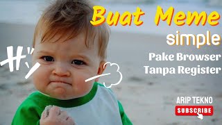 Buat Meme Simple Cuman Pake Browser Tanpa Register | Buat Mememu | Aplikasi Buat Edit Meme Gampang screenshot 1