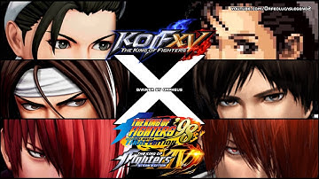 KOF XV - STANCE COMPARISON of TEAM SACRED TREASURES with KOF 98/XIV