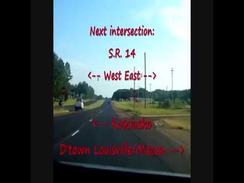 A second try at an HD video through Louisville, Mississippi.