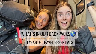 WHAT’S IN OUR TRAVELLING BACKPACKS 1 YEAR OF TRAVELS