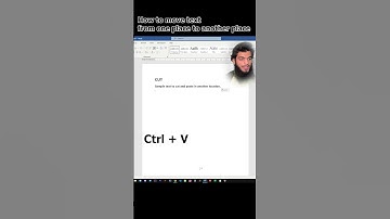 How to move text from one place to another place  #video #computer #learn