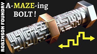 Making a bolt with maze tread _can you solve it🙄😮😲