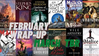 February Wrap-up and March TBR