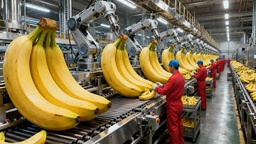 Inside a Factory: From Harvest to Pack — The Making of Dried Bananas (Full Process)