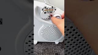 Portable Fan Heater With Thermostat & 2 Heat Settings