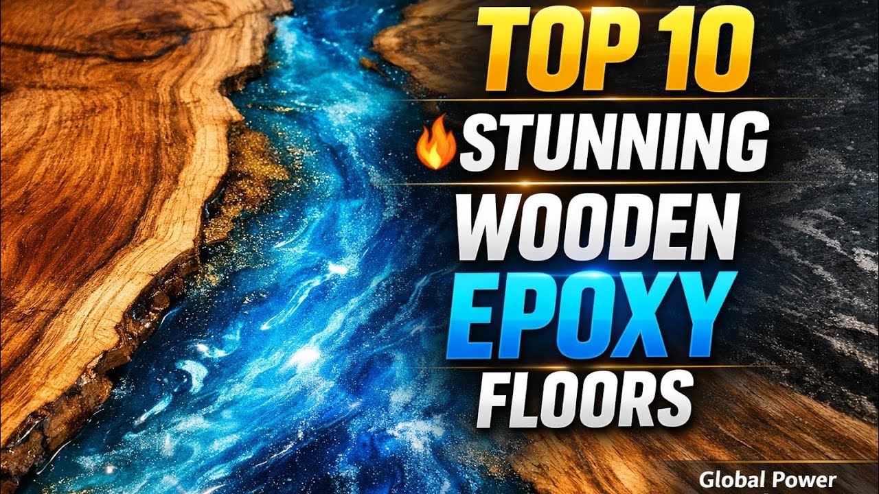 “Top 10 Most Beautiful Wooden Epoxy Floor Designs Featuring Stunning Resin Pours”