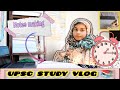UPSC Study Vlog 📚😰 A Day in the life of upsc Aspirant 💫#studyvlog #upsc #motivation