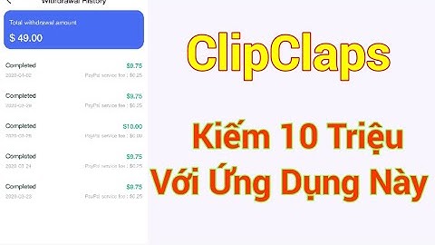 ClipClaps App Kiếm Tiền Triệu Mỗi Tháng.Chỉ Việc Nuôi Cá Đánh Bài. Rút Paypal