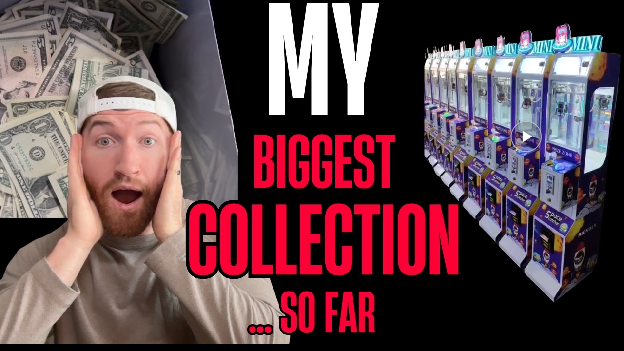 $730 in 7 days!!! My BIGGEST COLLECTION EVER | Claw Machine Business