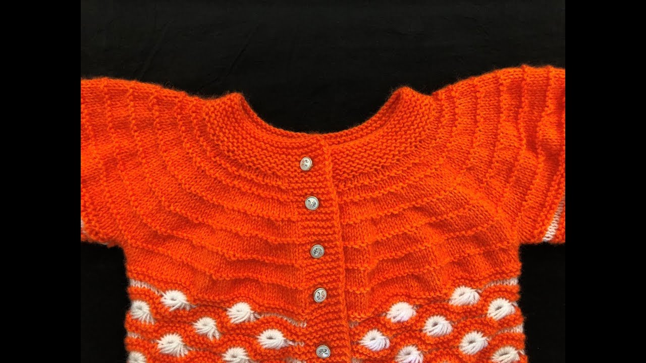 Knitting Round Yoke (गोल योक वाला गला कैसे बनाये।) | Knitting Hindi Video bunai