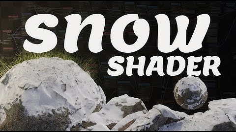 Procedural Snow That Just Works on Any Mesh in Blender