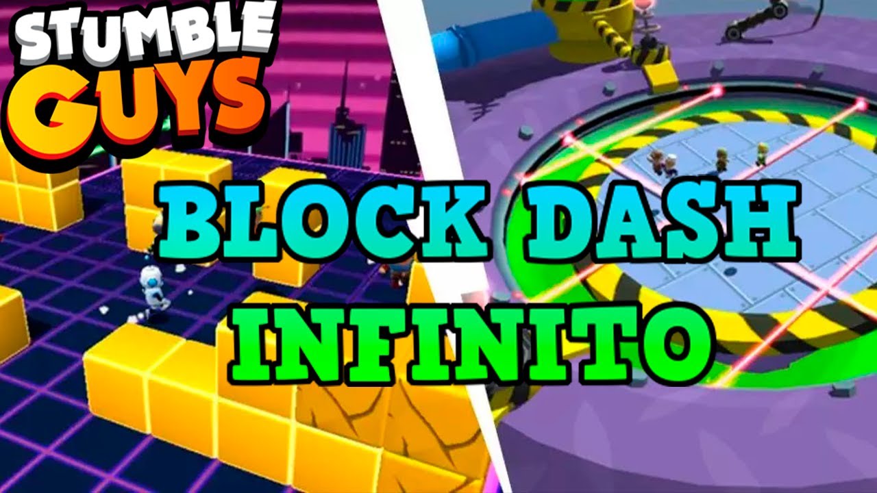 COMO JUGAR BLOCK DASH INFINITO en STUMBLE GUYS 0.44 *TUTORIA* 🐸 SIMBA  JUEGA 