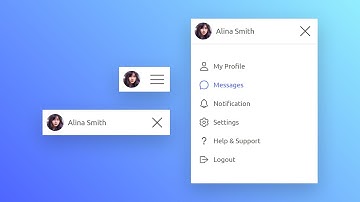 Dropdown Menu using Html CSS & Vanilla Javascript | User Account Navigation Project