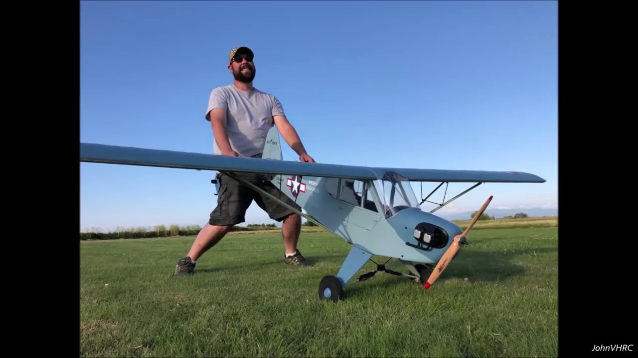Community Content Johnvhrc S Gas Power Flight Of Vq Navy Piper J3 Cub 94 5 2 4m From H King Youtube