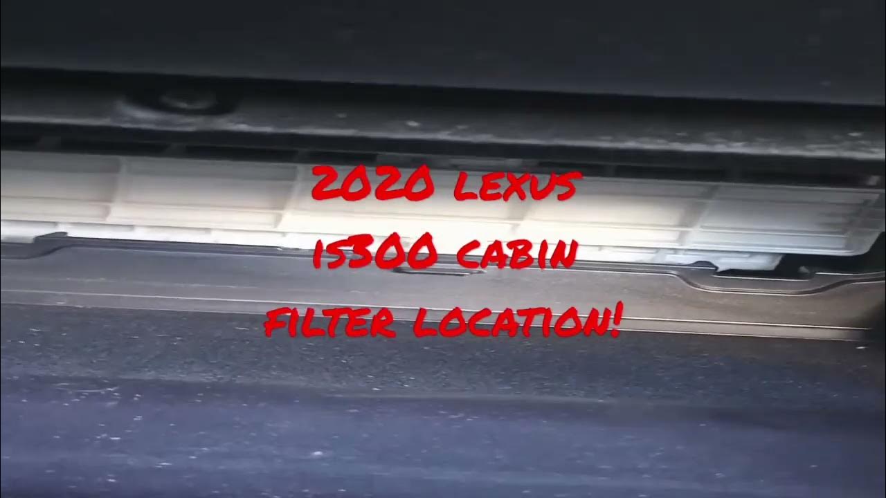 2020 Lexus is300 cabin filter location! YouTube