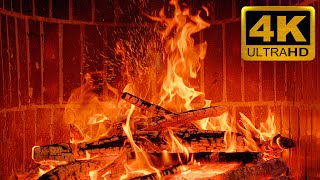 Cozy Fireplace 4K 🔥 Relaxing Fireplace Sounds 🔥 Burning Fireplace &amp; Crackling Fire Sounds 10 Hours