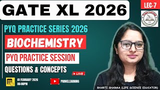 GATE XL PYQ SERIES | LEC-7 | Bichemistry PYQs | Concept+Question  | GATE XL 2026