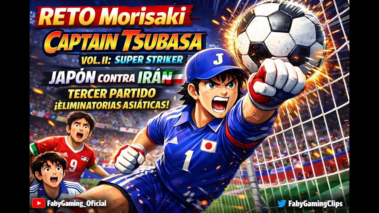 MORISAKI ¡EN FUERA DE ESTADO! 😱  Japón 🇯🇵 vs Irán 🇮🇷 | Partido 3 Captain Tsubasa Vol. II