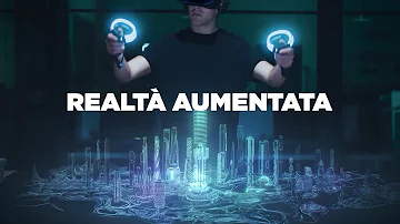 Quale affermazione descrive la tecnologia di realtà aumentata?