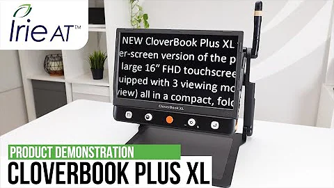 CloverBook Plus XL portable, foldable, large-screen video magnifier: Full demonstration of features