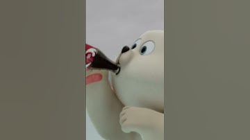 Polar bears actually drink coke?! #shorts