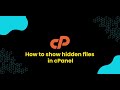 How to show hidden files in the cPanel - Hostkicker