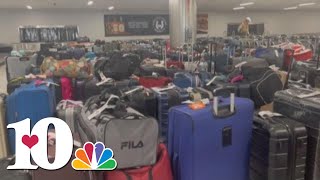 Nashville airport overflowing with luggage after hundreds of flights canceled or delayed