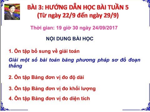 Video Dạy trực tiếp môn Toán lớp 5: Bài 3 - YouTube