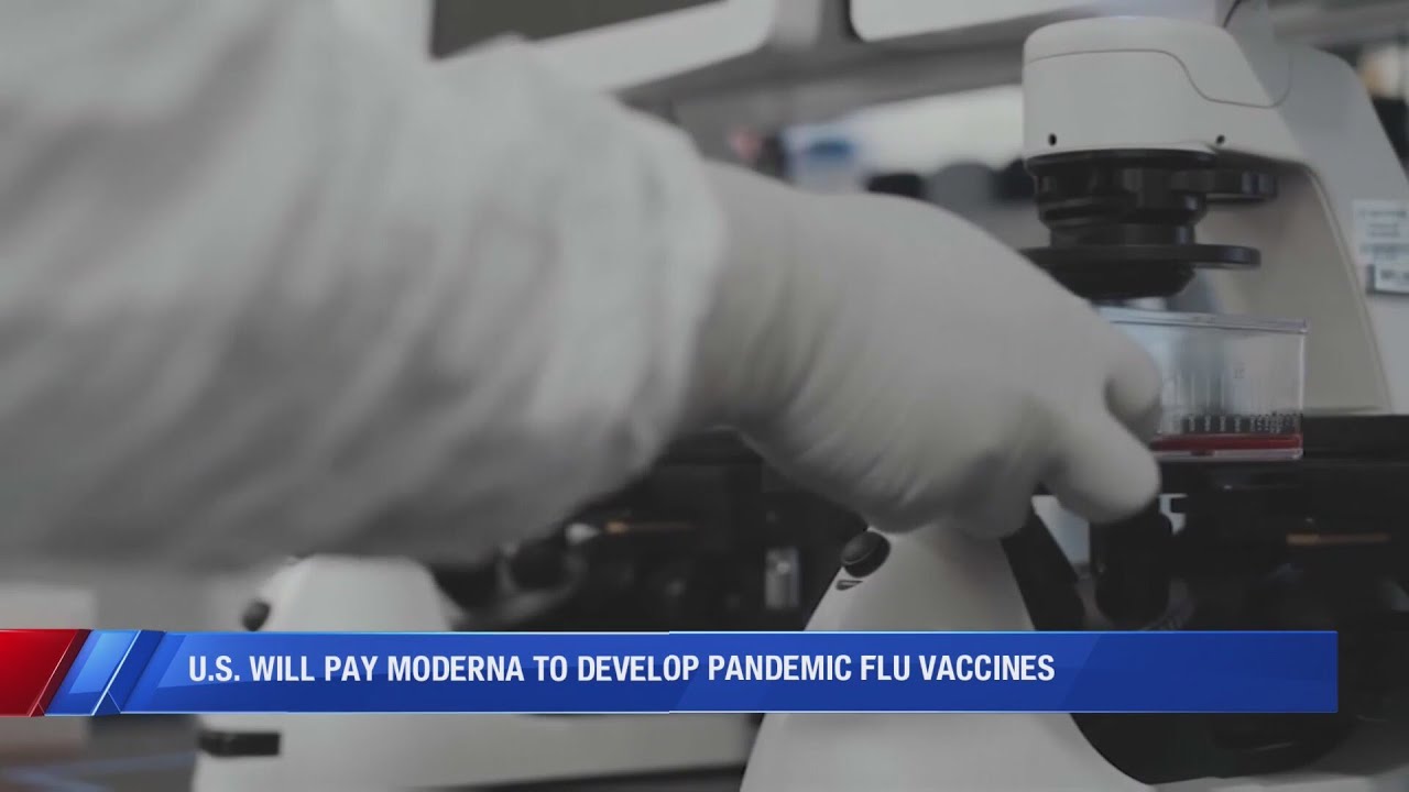 US to pay Moderna $176 million to develop pandemic flu vaccine - YouTube