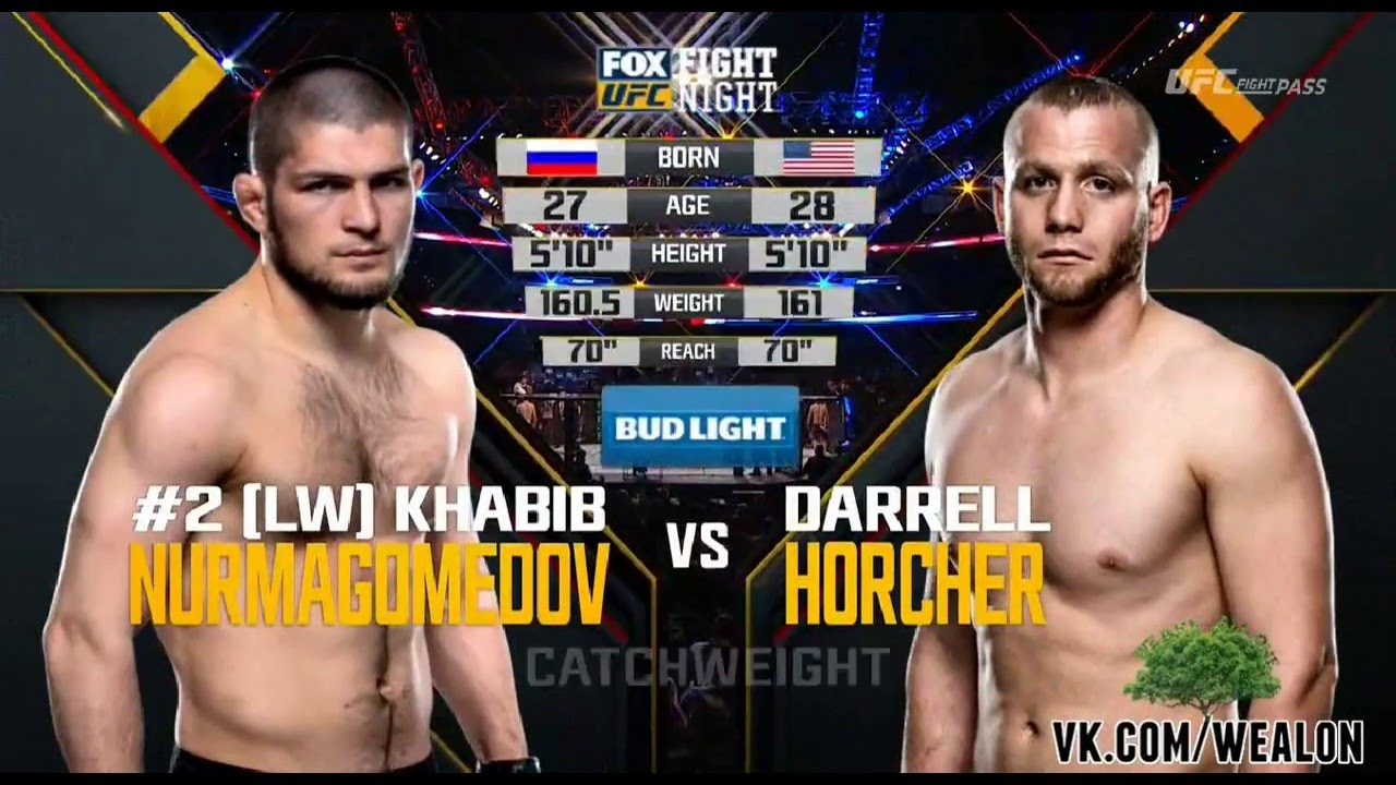 Khabib Nurmagomedov vs  Darrell Horcher vk com wealon