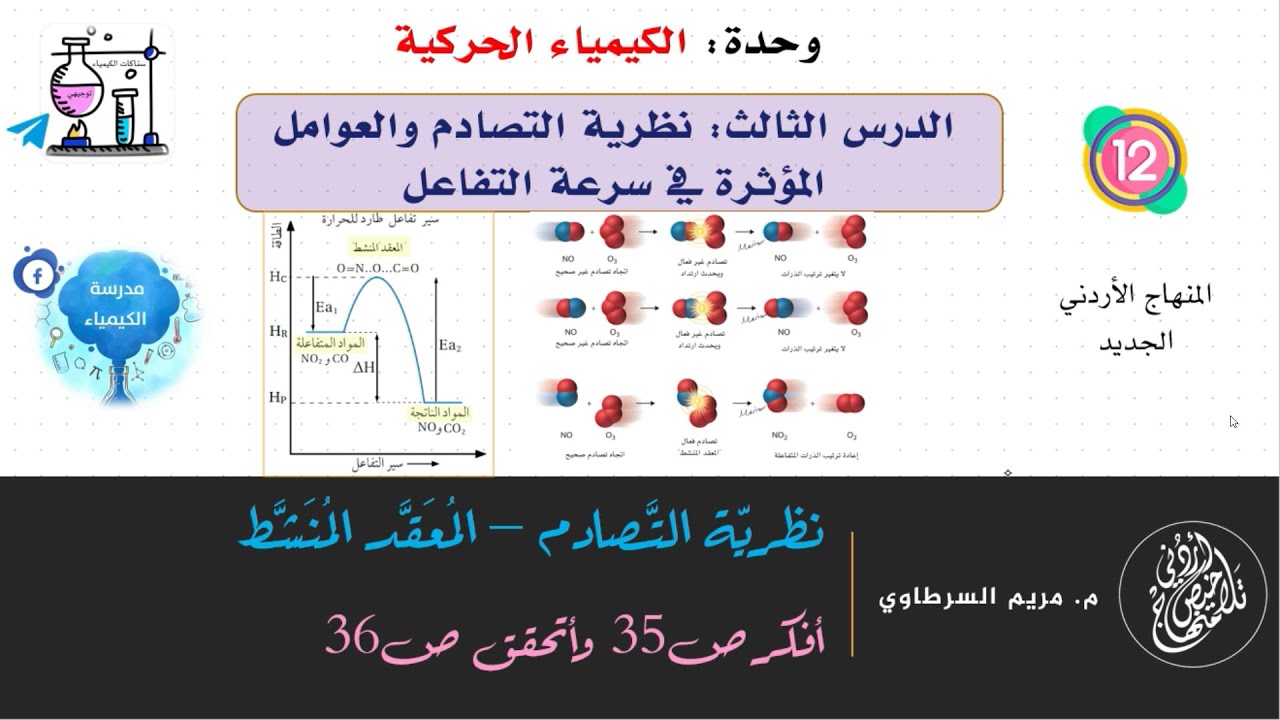 نظريـــــة التصـــادم