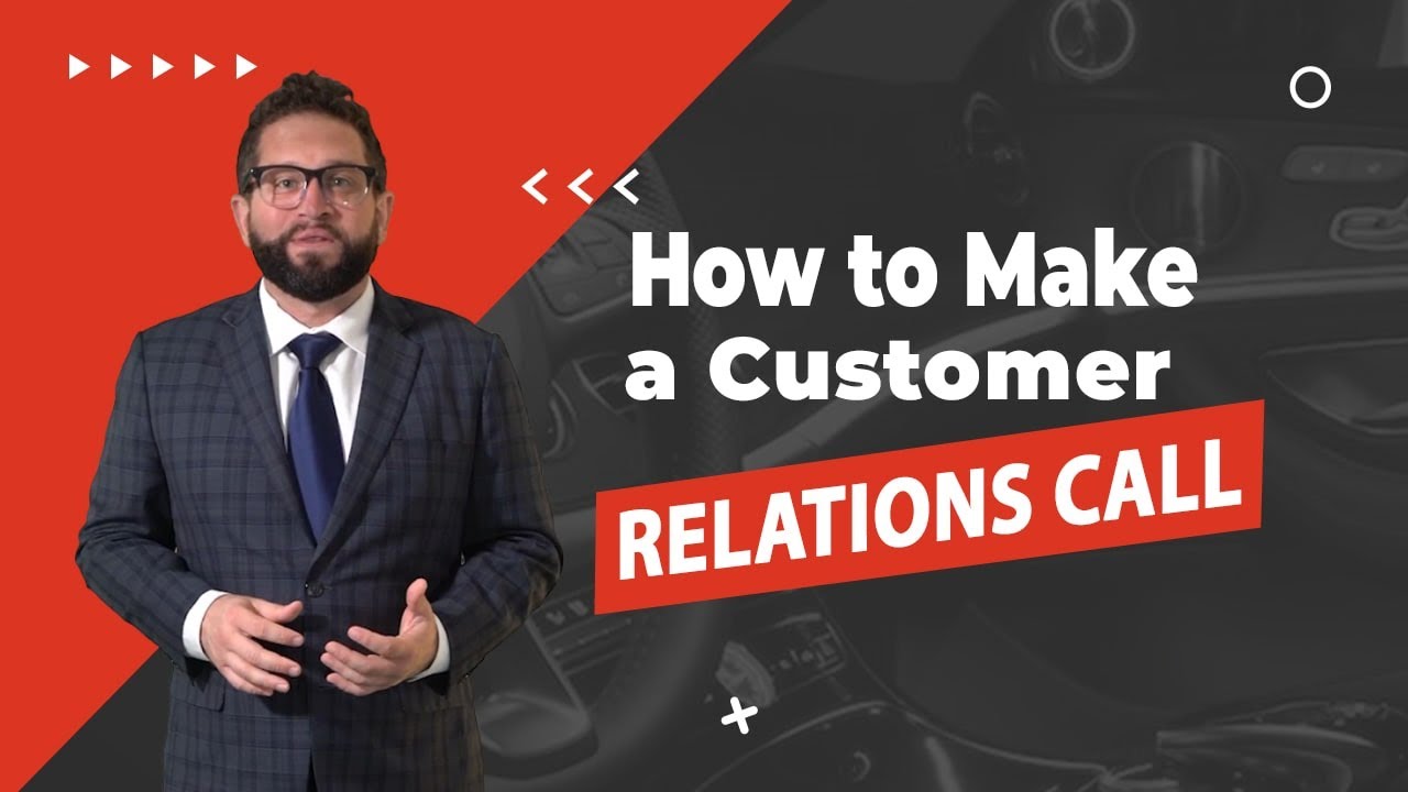 Car Sales Phone Training How to Make a Customer Relations Call YouTube