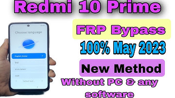 Redmi 10 Prime frp bypass..( Google Account Remove without PC Latest 2023 ..100% working..