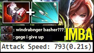 100% CANT RUN! WTF 800 AS BASHER WINDRANGER - Imba Nonstop Bash Top Immortal Dota 2 Pro Gameplay