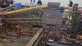 The Raritan Valley Hi Rail O gauge Layout with my friend Joe Phillips at the 2025 York TCA show.