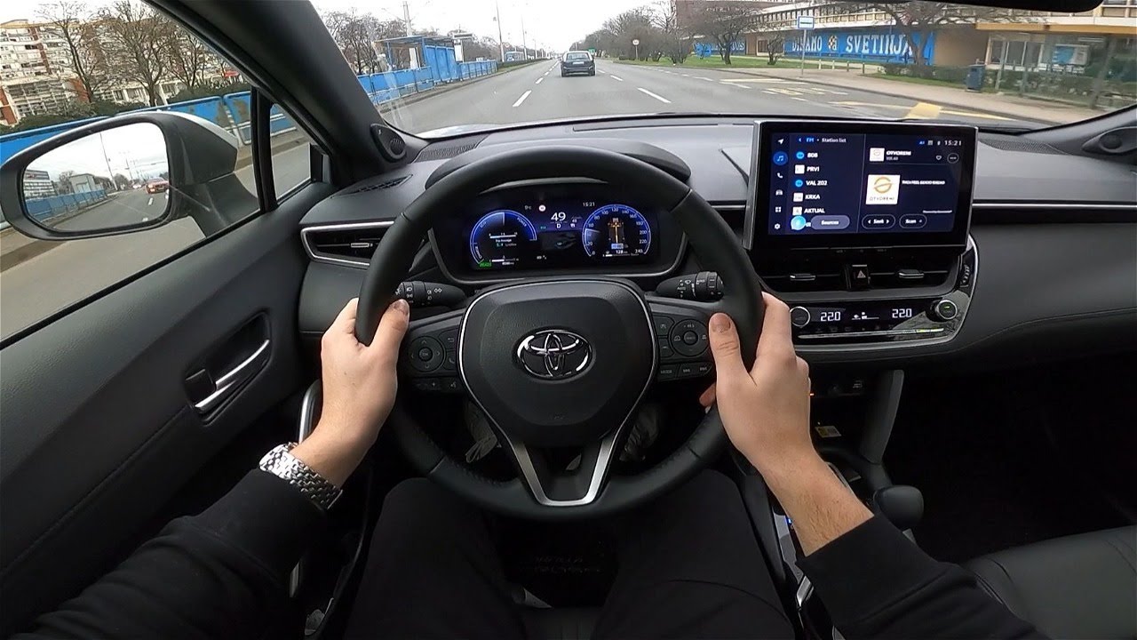2023 Toyota Corolla Cros 2 0 Hybrid 197 HP POV Test Ride Exterior 