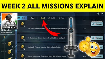 [SEASON C1S1] M1 Week 2 All Missions Explained And How to Complete All Mission BGMI or PUBG Mobile