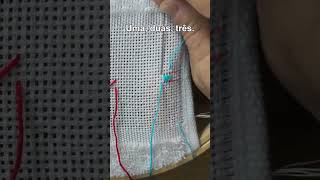 NEEDLE conta tramas: UMA, DUAS, TRÊS - método preciso!#delicadeza #fios #artesanato #bordado #dicas