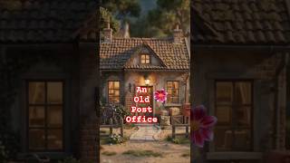 How to Built a Miniature Old Post Office House with Clay ✨ | Satisfying Mini House Build #shorts